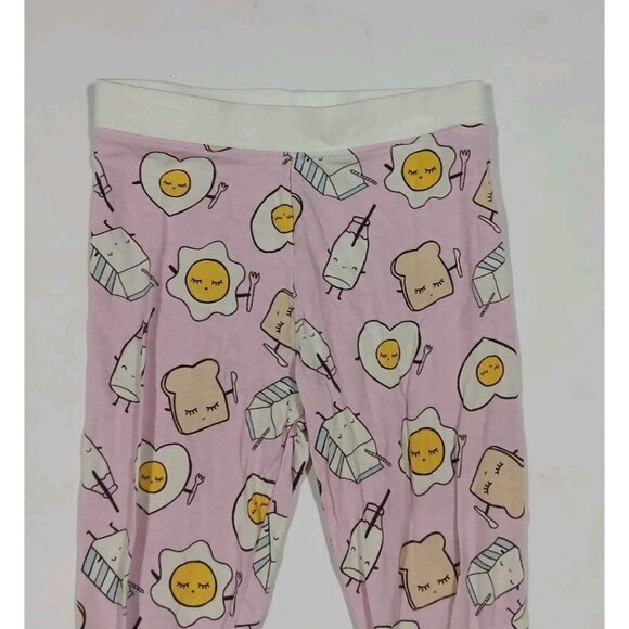 Little Sleepies Pajamas PJs Size 12-18 Months Pink Eggs Milk Breakfast Bamboo - Picture 2 of 7